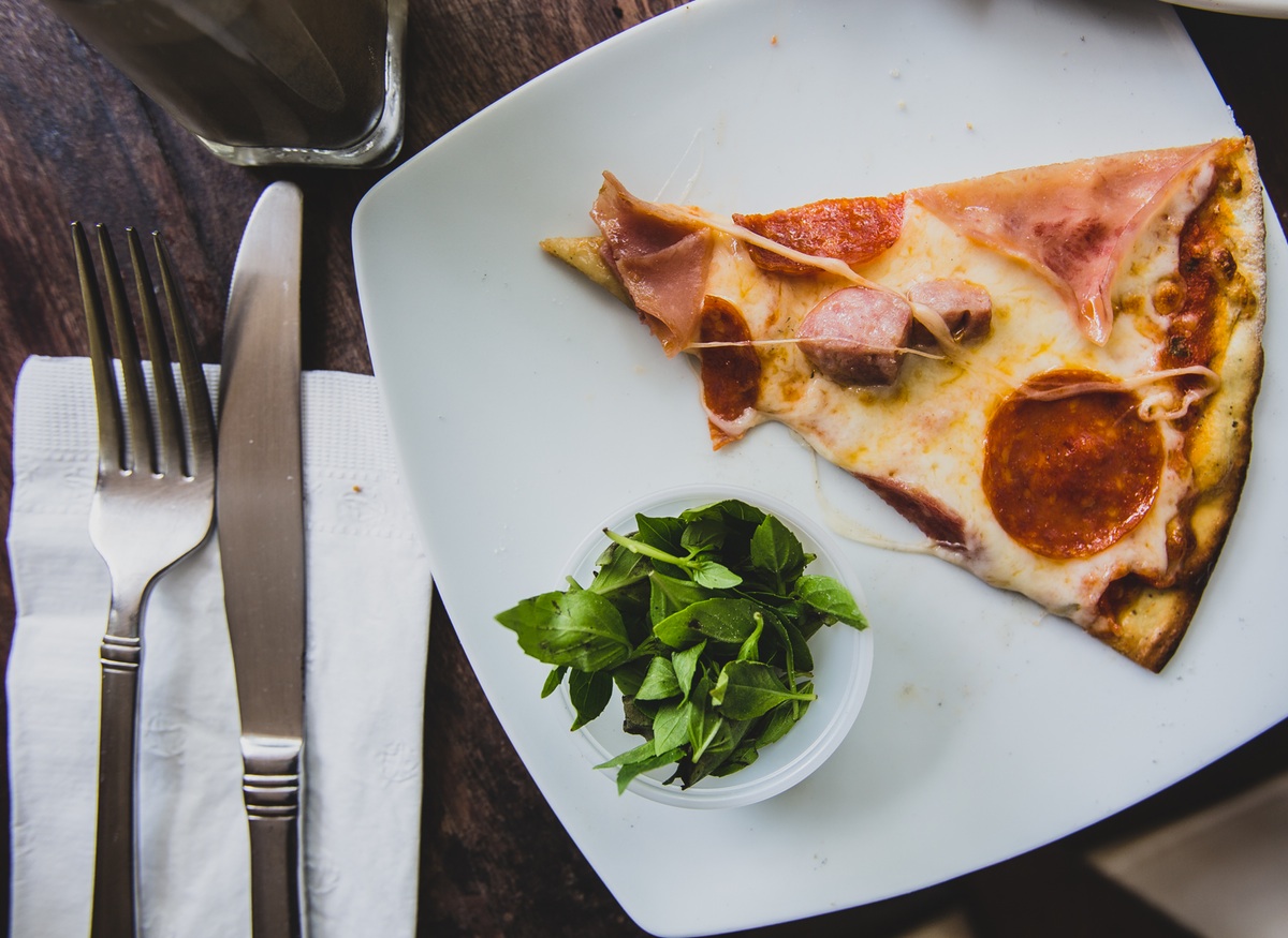 Close-up of plated food